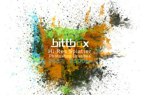 splatter photoshop brushes