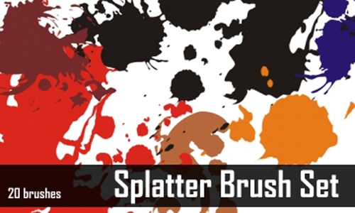 splatter photoshop brushes