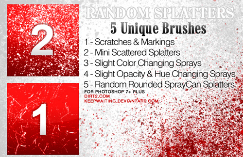 splatter photoshop brushes