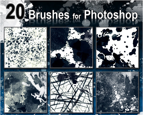 splatter photoshop brushes