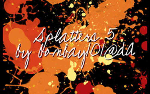 splatter photoshop brushes