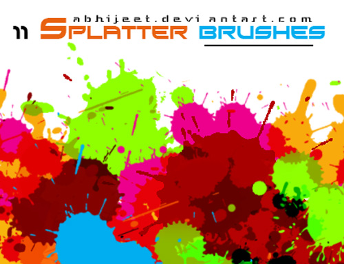 splatter photoshop brushes