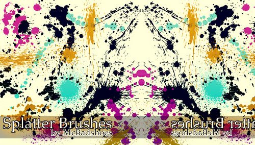 splatter photoshop brushes