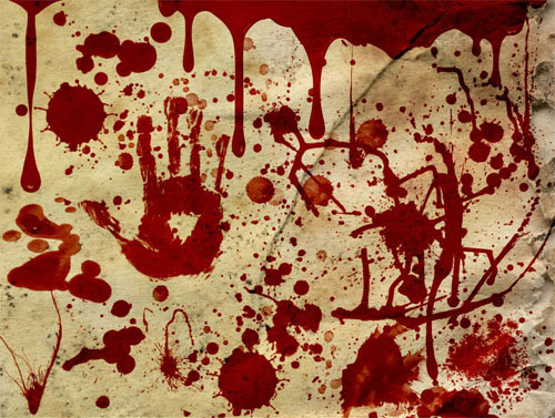 blood splatter photoshop brushes