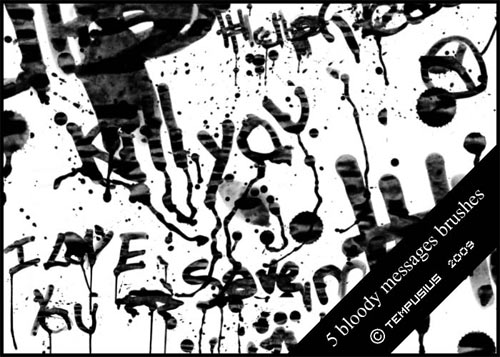 blood splatter photoshop brushes