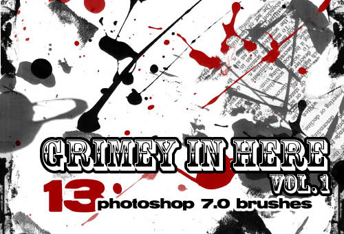 blood splatter photoshop brushes