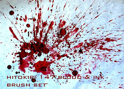 blood splatter photoshop brushes