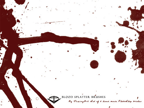 blood splatter photoshop brushes