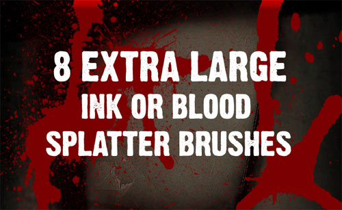 blood splatter photoshop brushes