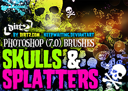 skull photoshop brushes