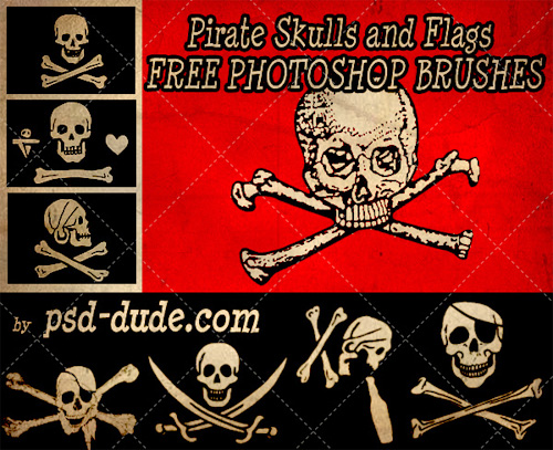 skull photoshop brushes