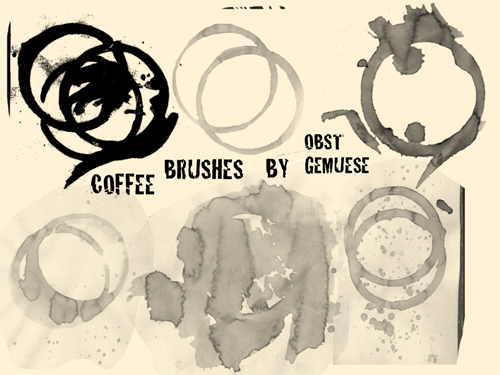 coffee stain brushes photoshop