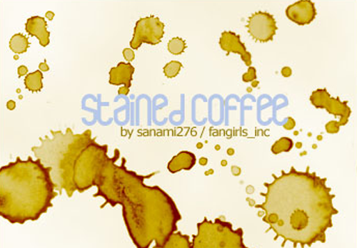 coffee stain brushes photoshop