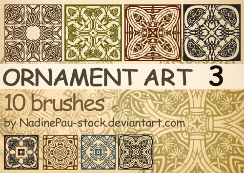 ornament photoshop brushes