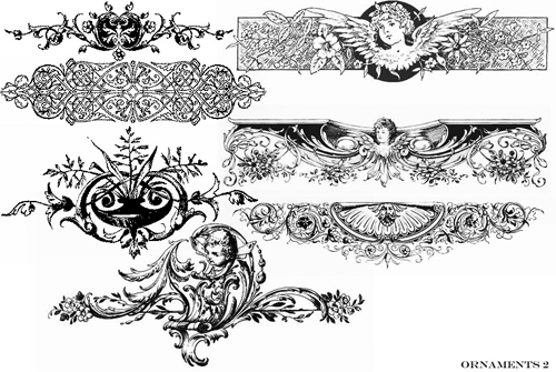 ornament photoshop brushes