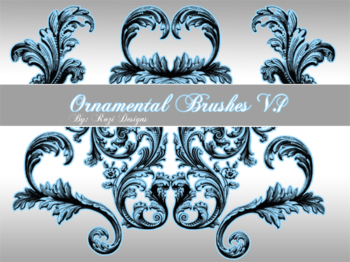 ornament photoshop brushes