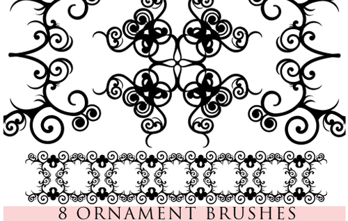 ornament photoshop brushes