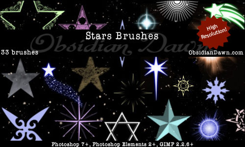 stars photoshop brushes