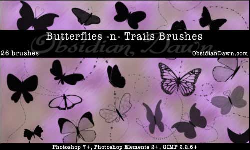 butterfly photoshop brushes