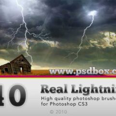 200+ Spectacular Lightning Photoshop Brushes