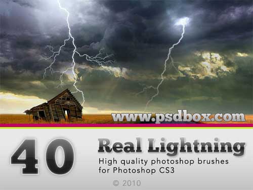 lightning photoshop brushes