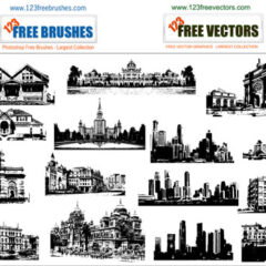20 Sets of Building Photoshop Brushes for Urban-Themed Designs