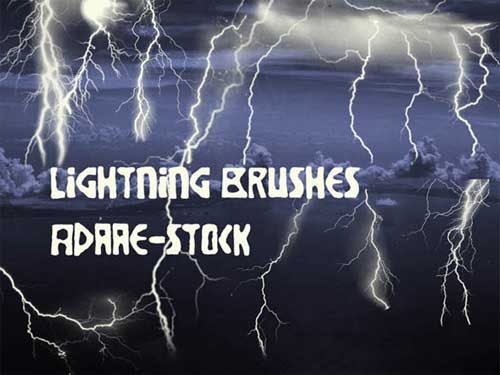 lightning photoshop brushes