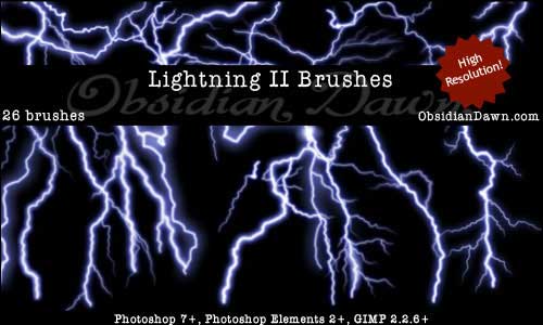 lightning photoshop brushes