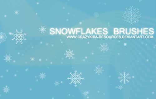 snowflakes photoshop brushes