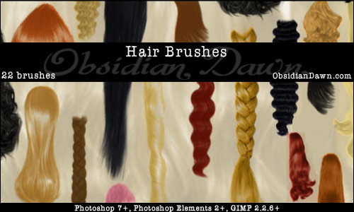 26 Sets of Photoshop Hair Brushes You Can use for Free | PHOTOSHOP FREE  BRUSHES