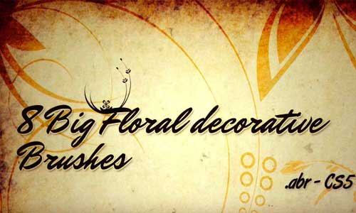 floral decorative photoshop brushes