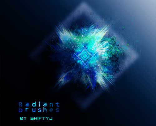 radiant fractal photoshop brushes