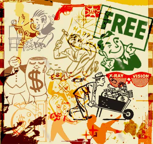 vintage money and people photoshop brushes