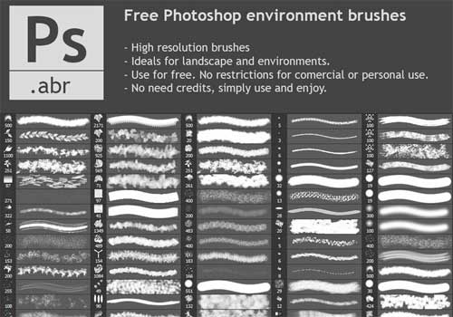 environment plants photoshop brushes