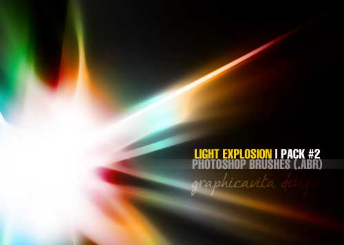 light explosion photoshop brushes