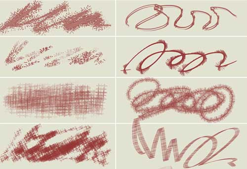 pencil strokes doodle photoshop brushes