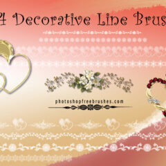 14 Beautiful Decorative Line Brushes for Photoshop