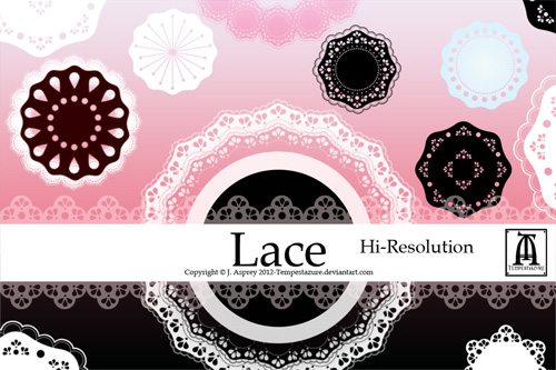 large lace brushes