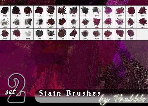 stain brushes for photoshop