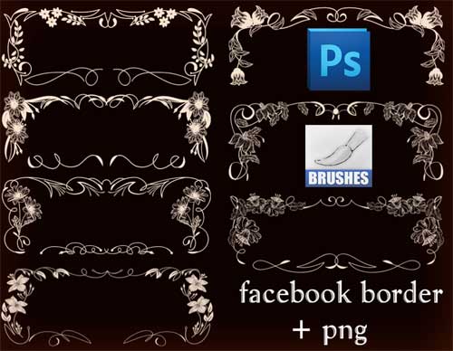 borders photoshop brushes