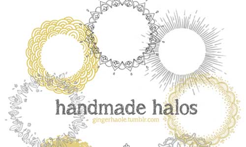 halos photoshop brushes