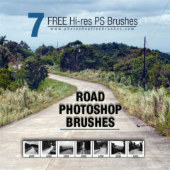 Road Background Photoshop Brushes