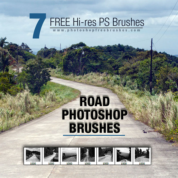 road photoshop brushes