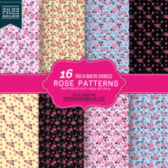 16 Free Seamless Rose Pattern Backgrounds