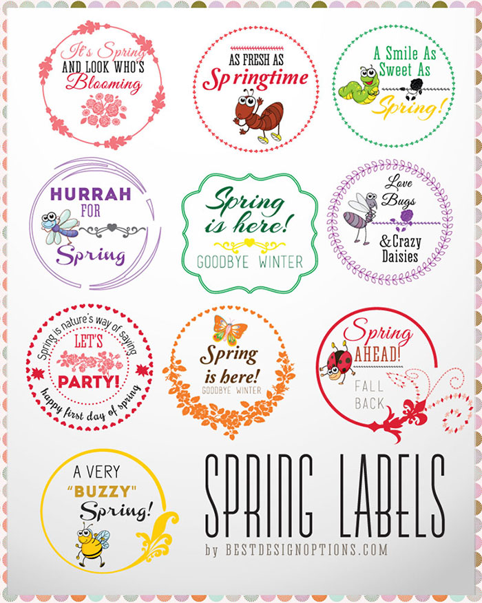 vector spring labels