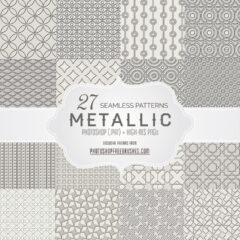 27 Free Seamless Embossed Metallic Gray Patterns