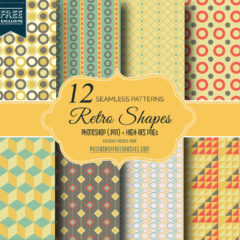 12 Geometric Retro Repeating Patterns