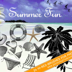 24 Free Summer Fun Photoshop Brushes
