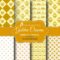 8 Golden Crown Seamless Pattern Backgrounds