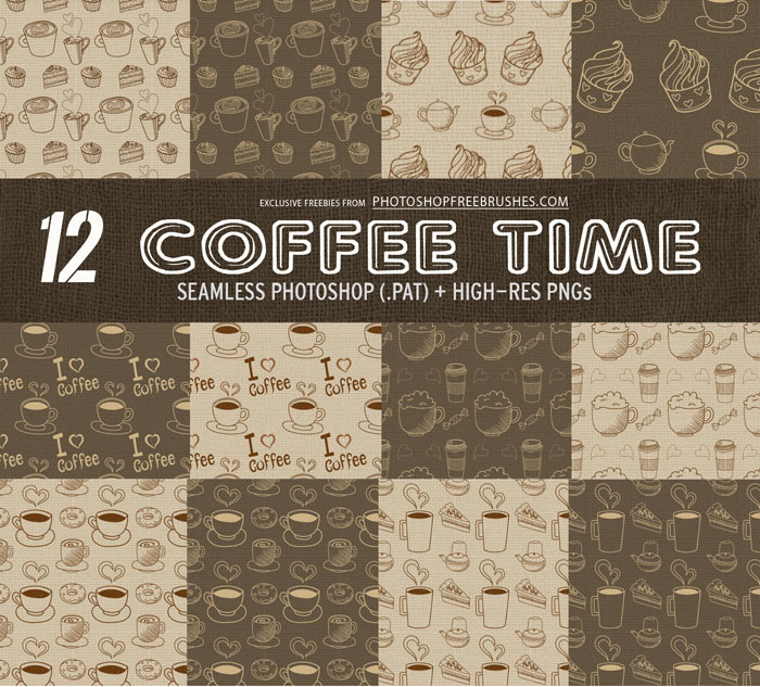 coffee patterns background
